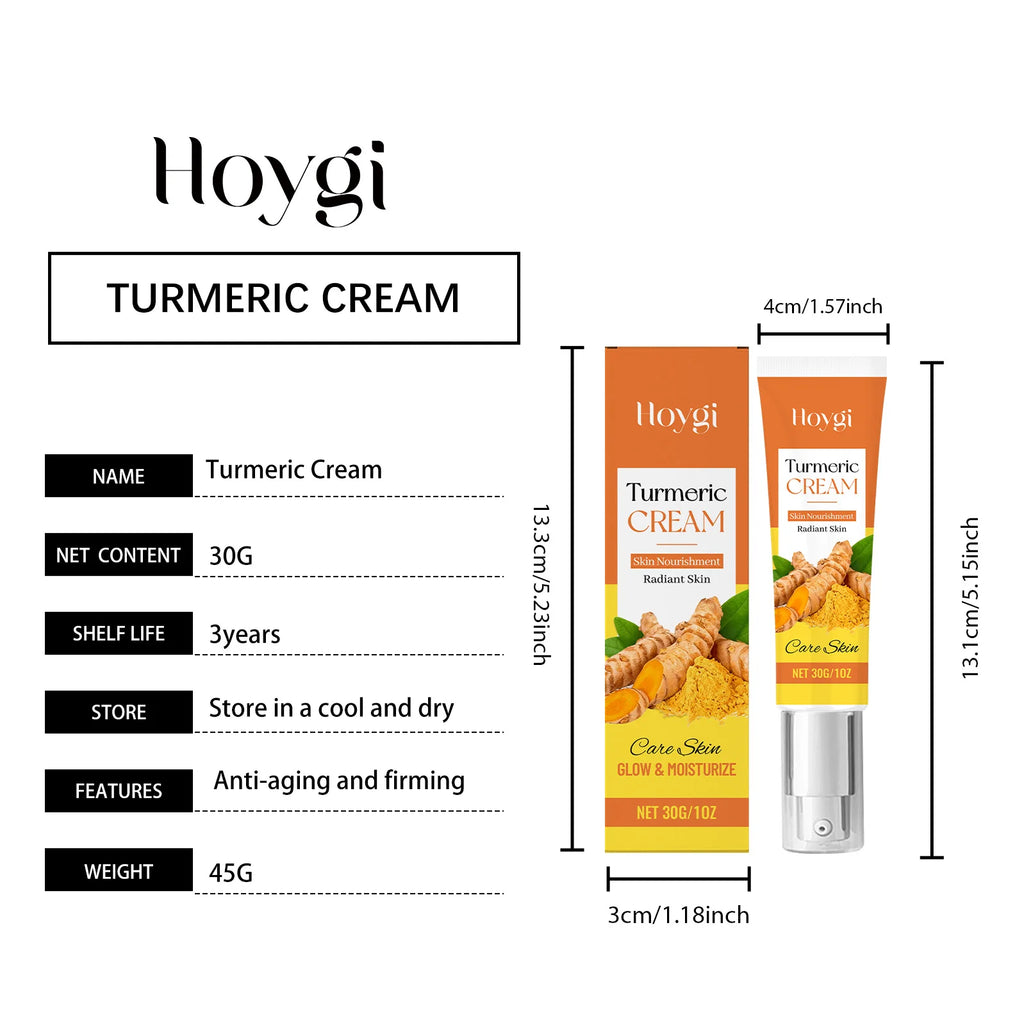 Hoygi Turmeric Brightening Skincare Set – Cream & Cleanser Brightening Skincare Set Oasis Select Facial Cream B