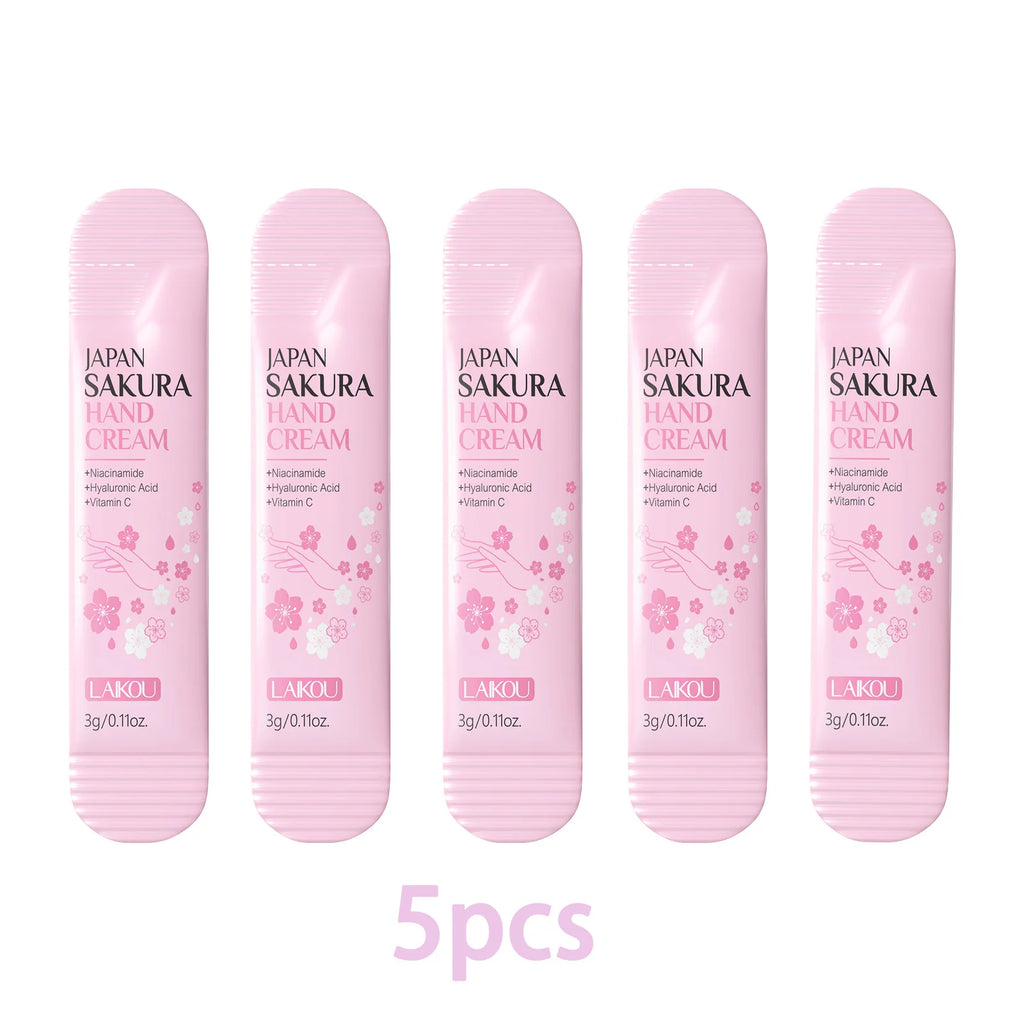 LAIKOU Cherry Blossom Hand Cream – Moisturizing & Nourishing Hand Cream Oasis Select 5pcs