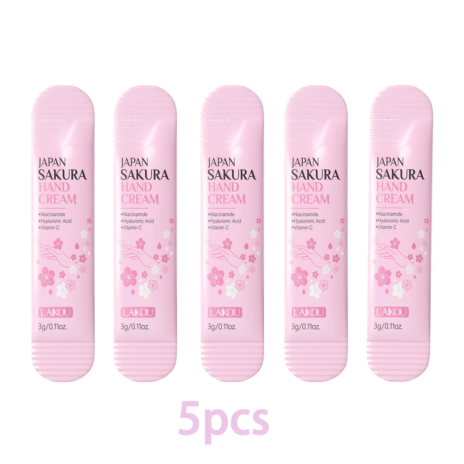 LAIKOU Cherry Blossom Hand Cream Moisturizing Nourishing Brightening Hydrating Hand lotion Creams Intensive Repair Hand Balm Oasis Select 5pcs
