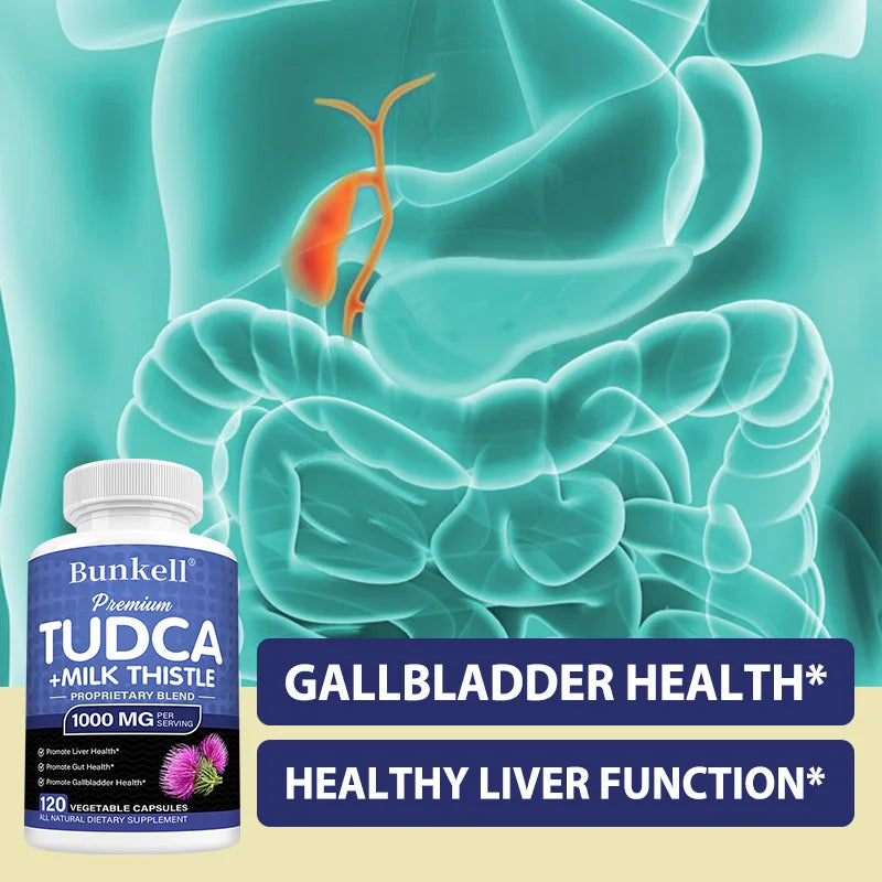 Liver Detox Capsules with Milk Thistle & TUDCA | Bunkell Liver Detox Supplement Oasis Select
