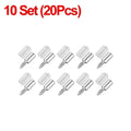 10-120 Set Self-tapping Screws, Shelf Brackets with Anti-slip Sleeves, Wardrobe Divider Fixed Supports, DIY Carpentry Screws Oasis Select 10Set