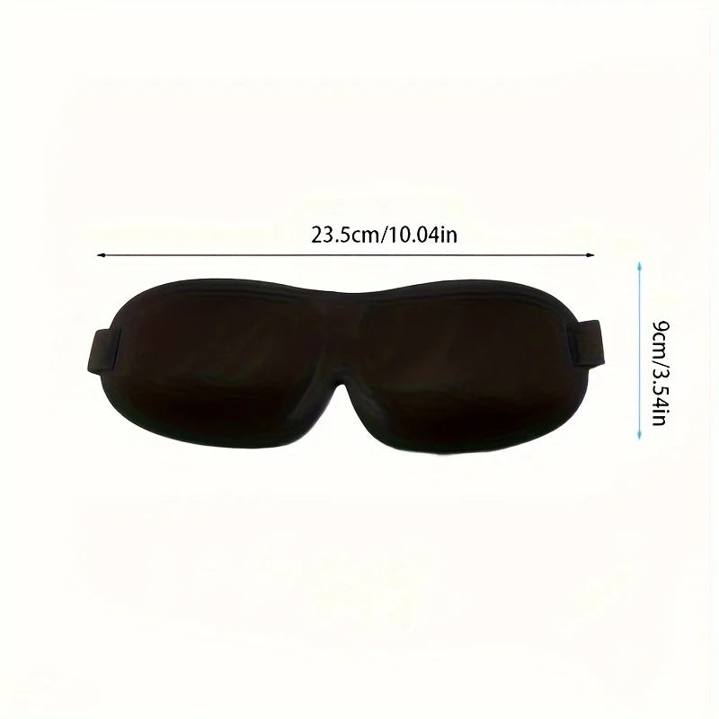 1pc Unisex 3D Sleep Mask, Light Blocking Eye Shade for Side & Supine Sleepers,Soft Breathable Polyester Eyepatch with Adjustable Oasis Select