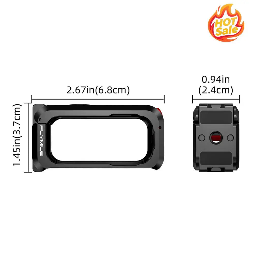For DJI Osmo Nano Aluminum Alloy Protective Cage Shockproof Action Camera Rabbit Cage Anti-Scratch Magnetic Quick Release Mount Oasis Select