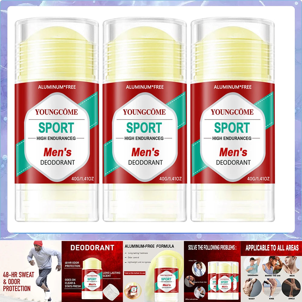 YOUNGCOME Honey Peach Deodorant Stick – Aluminum Free 1-3 Pack