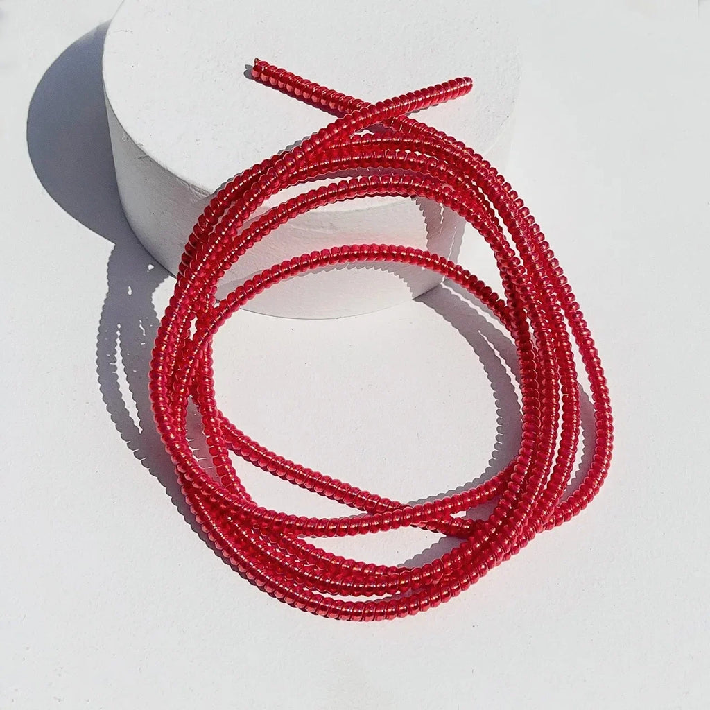 2/1Pcs New 1.6M Mermaid Telephone Data Protection Rope Color Advanced Environmental Protection Material Wrapped Cable Oasis Select Red