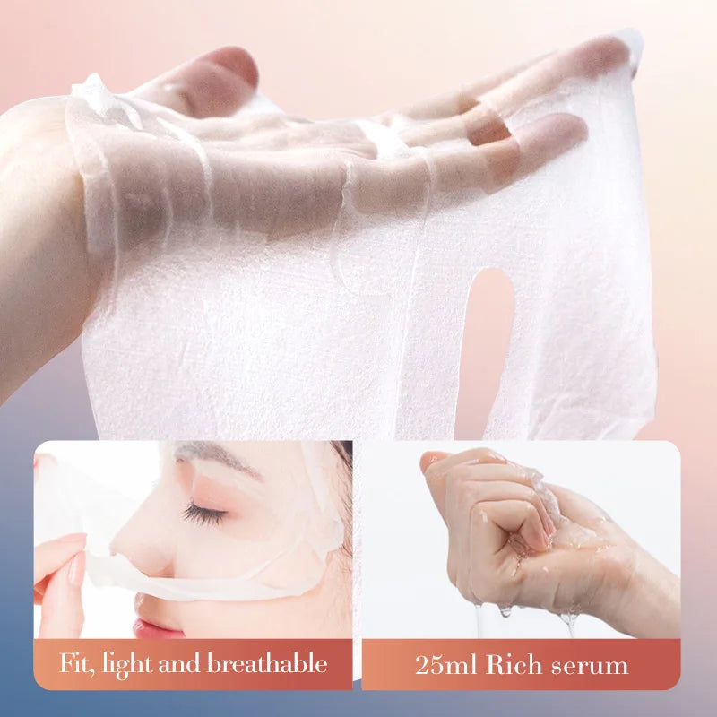 SADOER Rosehip Face Mask – Moisturizing, Brightening & Firming Facial Sheet Mask Oasis Select