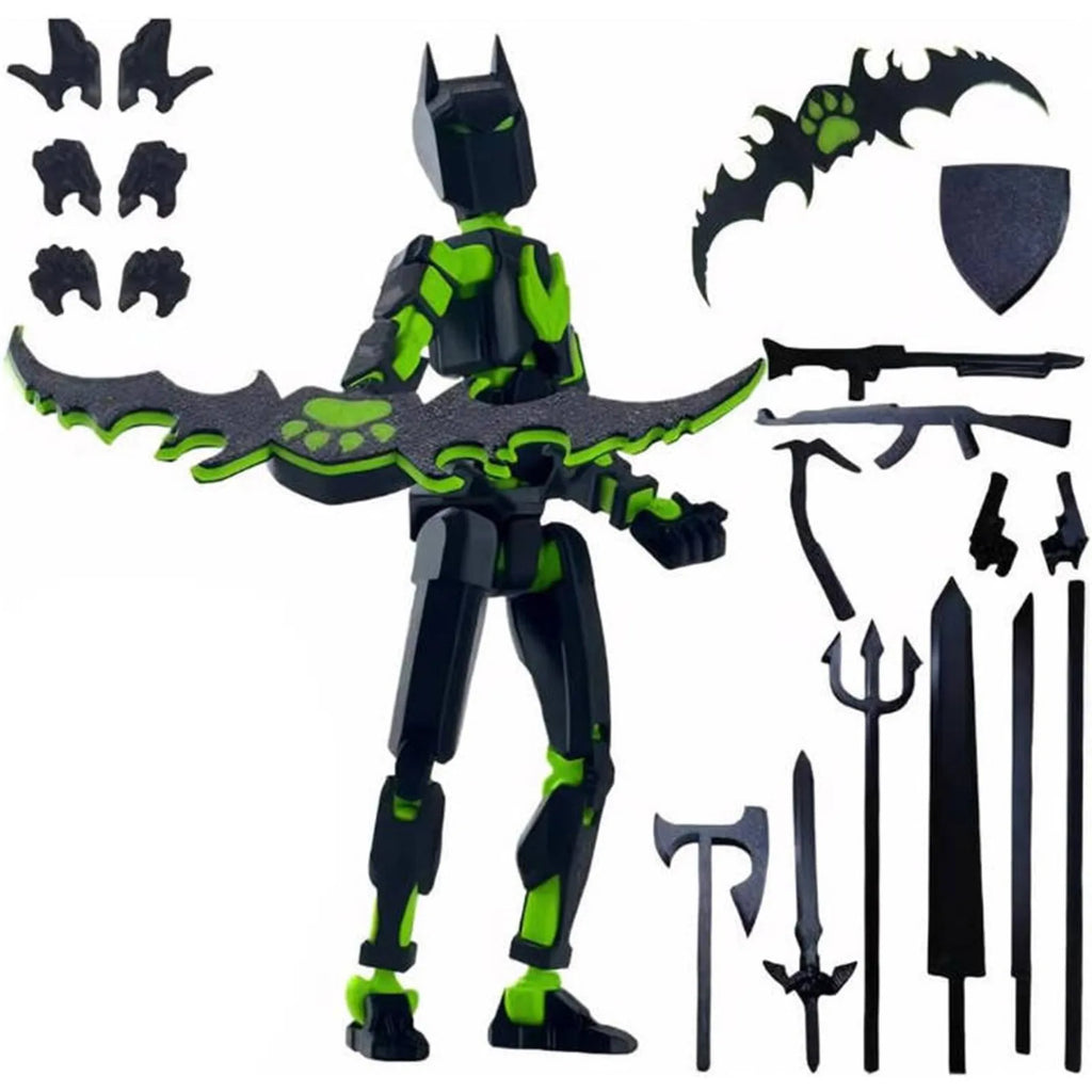 13-Joint Robot Action Figure with 6 Weapons | Desk Collectible Robot Action Figure Oasis Select A One Size