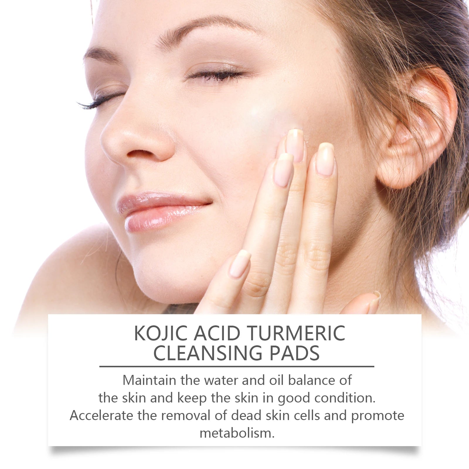 Turmeric Kojic Acid Cleansing Pads 40pc – Fade Dark Spots Exfoliating Cleansing Pads Oasis Select