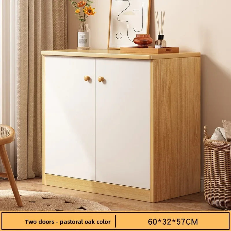 Multi-functional Household Goods Narrow Chest, Wall Storage Rack, Multi-layer Corner Cabinet With Drawers Oasis Select Two Doors