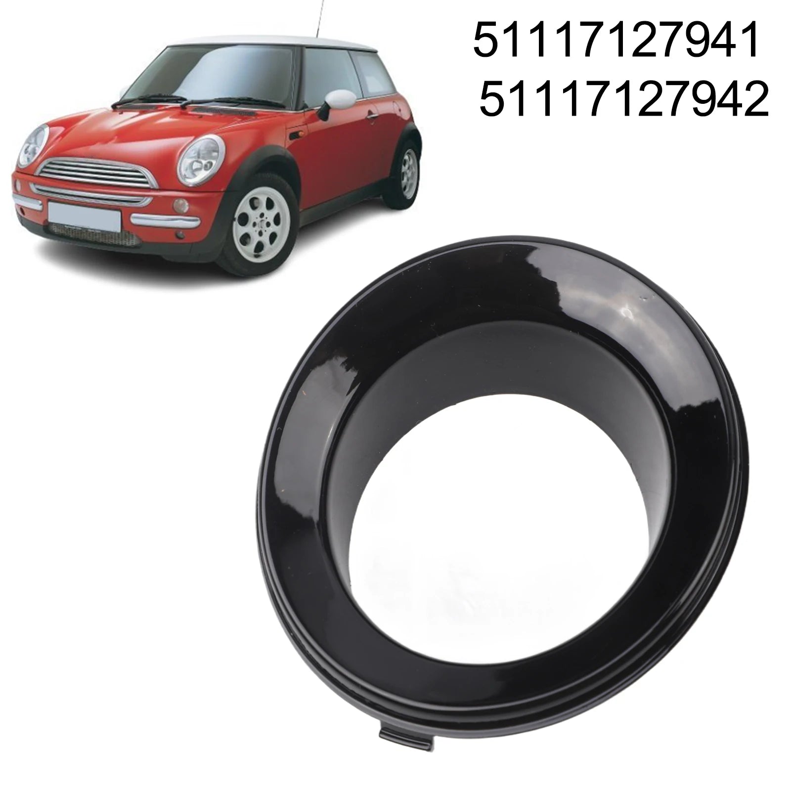 Replacement For MINI Cooper Fog Light Trim Fog Light Cover Direct Replacement Left 51117127941 For MINI Cooper 2005-2008 Oasis Select Left China Mainland