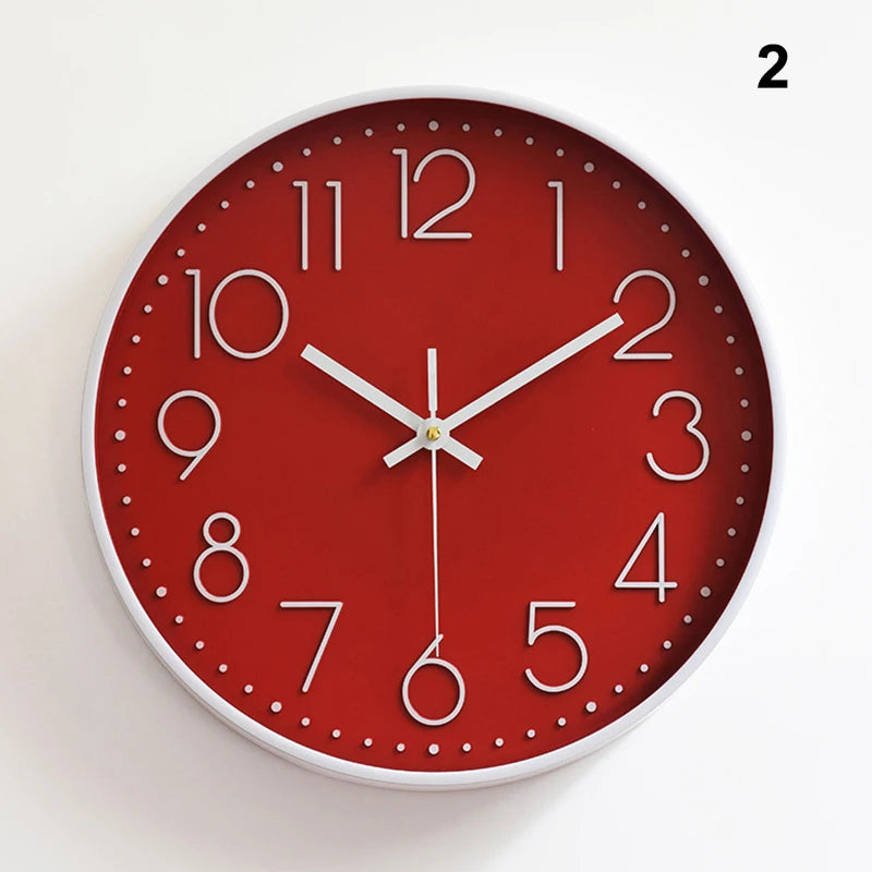 Silent Round Wall Clock | Modern Quartz Home & Office Decor