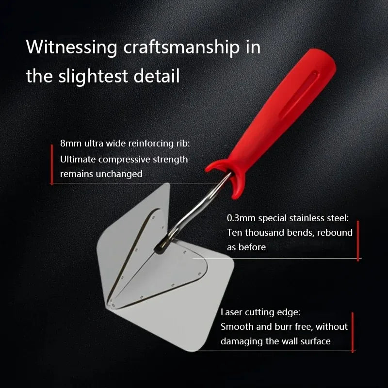 Corner Plastering Trowel Inside Outside Angle Finishing Hand Tool For Wall Renovation Construction Decoration Accessory Gift Oasis Select