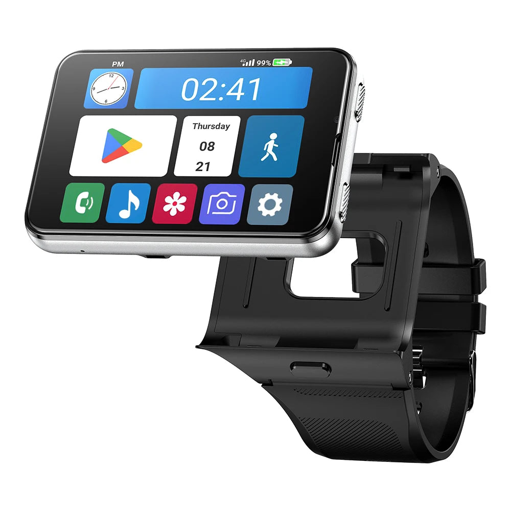 Smartwatch 2MP/8MP Dual Camera 4G Smart Watch Android 11 Men Women 2.88" 4GB RAM 64GB ROM 2300MAh Watches GPS WIFI Compass Gift Oasis Select SVBKS 4GB RAM 64GB ROM