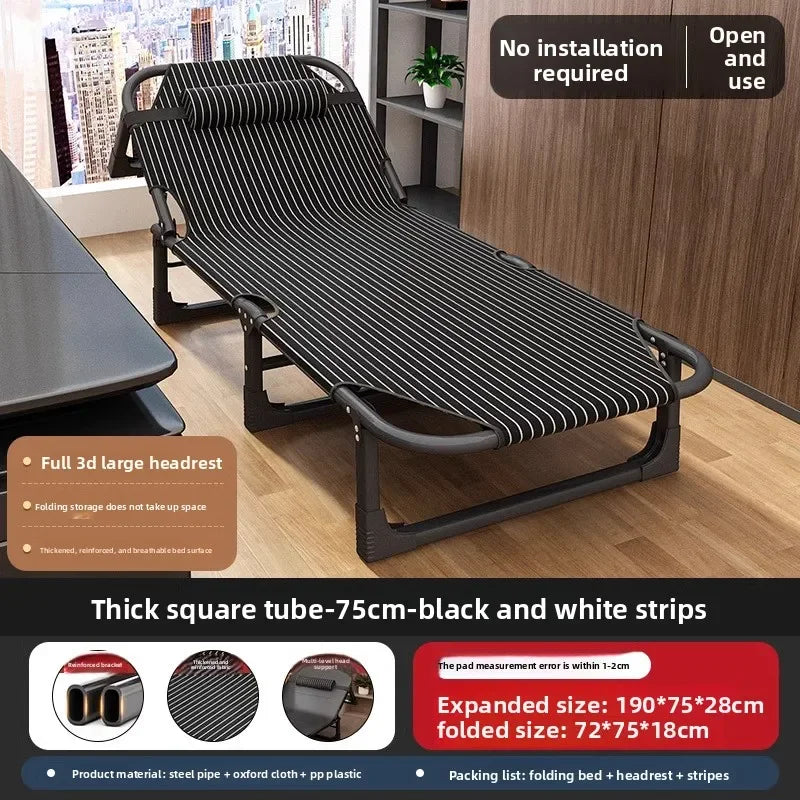 Folding Bed Single Household Simple Lunch Break Office Adult March
