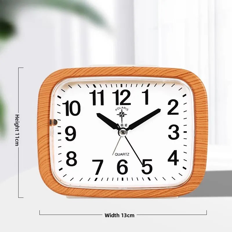 Clock Living Room Desktop Decoration Bedside Clock Table Desktop Home Decoration Ornament with Backlight Minimalist Style Oasis Select B