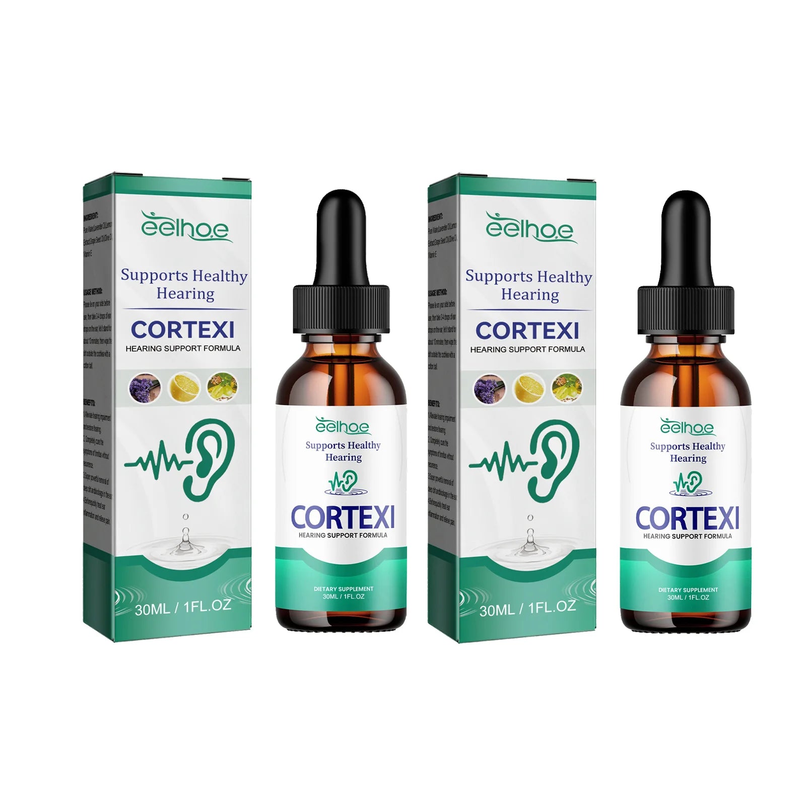 Ear Care Drops Hearing Support Formula Gentle Earwax Removal Drops Ear Discomfort Relief Soothing Ear Canal Care Oasis Select 2pcs
