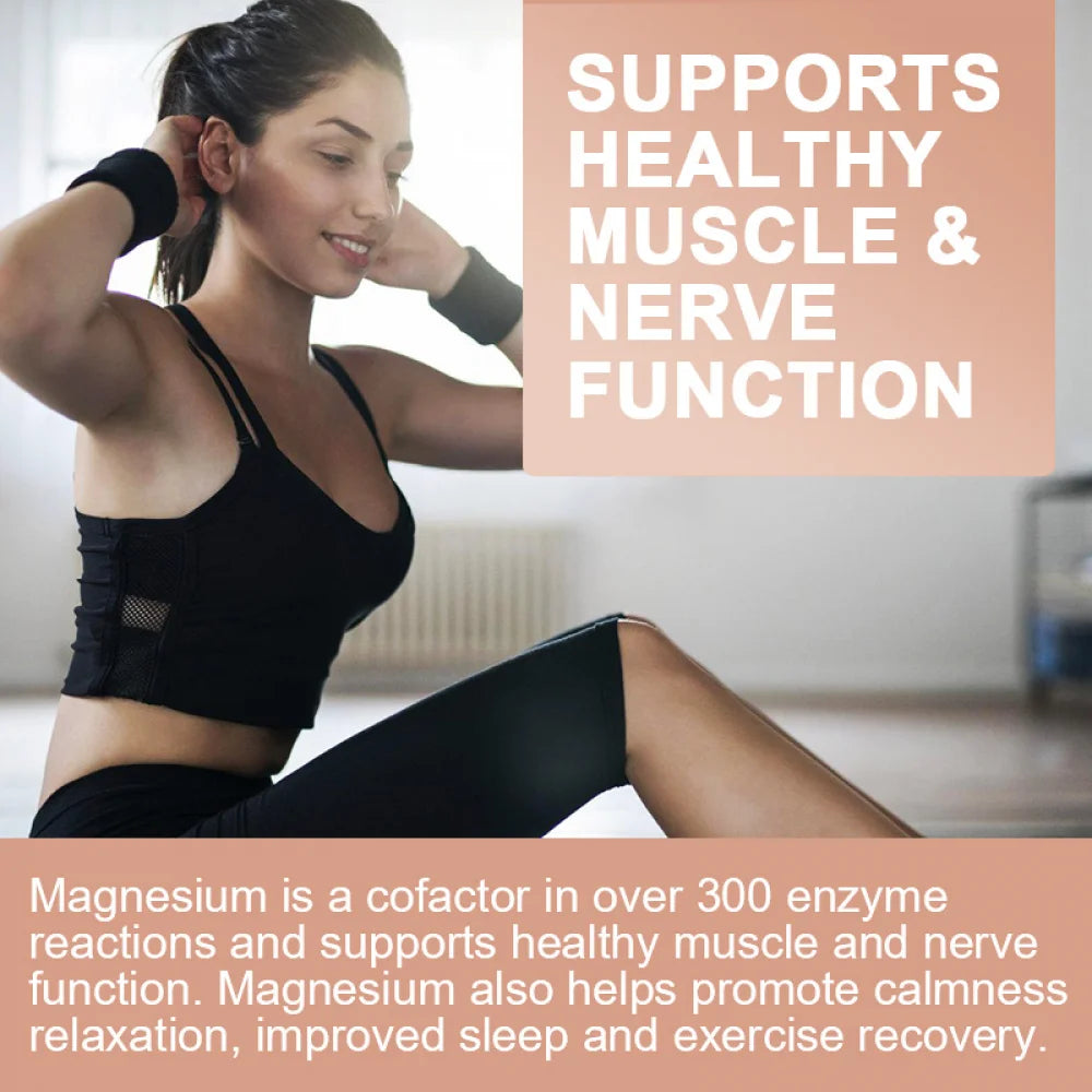 BEWORTHS Magnesium Complex Capsules 300mg Foods Supplements for Muscles, Sleep, Calm, Nervous System & Energy Support Oasis Select