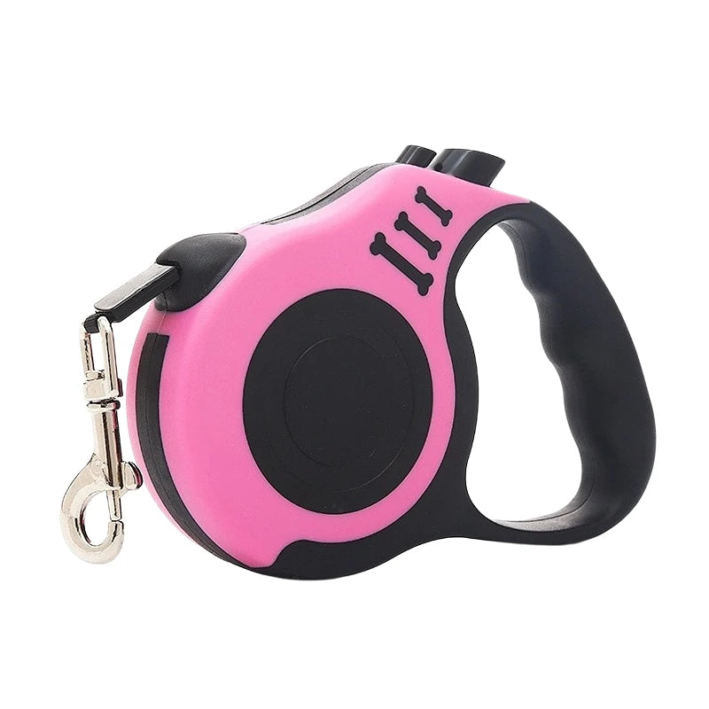 3m 5m Dog Leash for Small Dogs Cat Automatic Retractable Durable Nylon Lead Puppy Outdoor Travel Walking Hiking Traction Rope Oasis Select Pink 5M