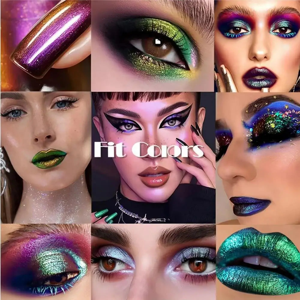 Fit Colors 3pc Chameleon Liquid Glitter Eyeshadow & Lip Set