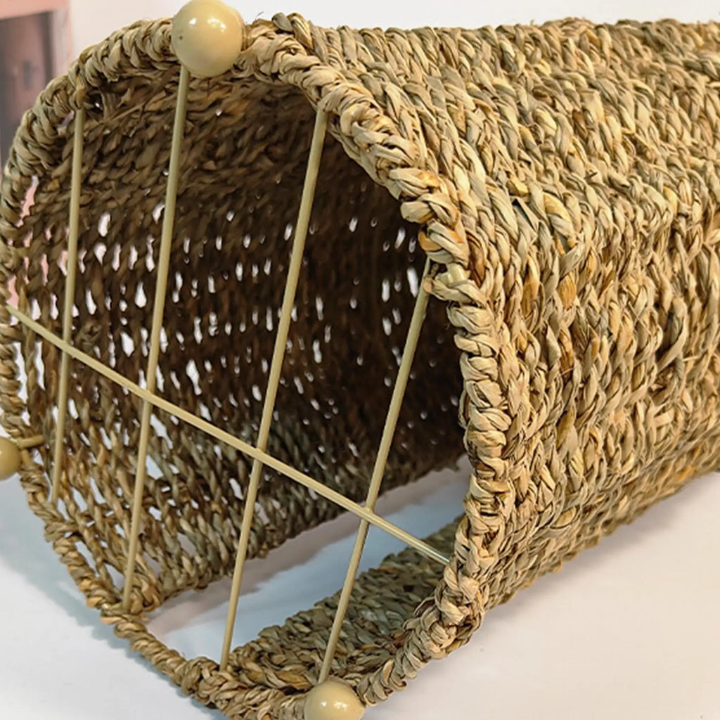 Toilet Paper Holder Handwoven storage basket No-Drill Bathroom Organizer with Cup Holder Bathroom Organizer Bathroom Decor Oasis Select