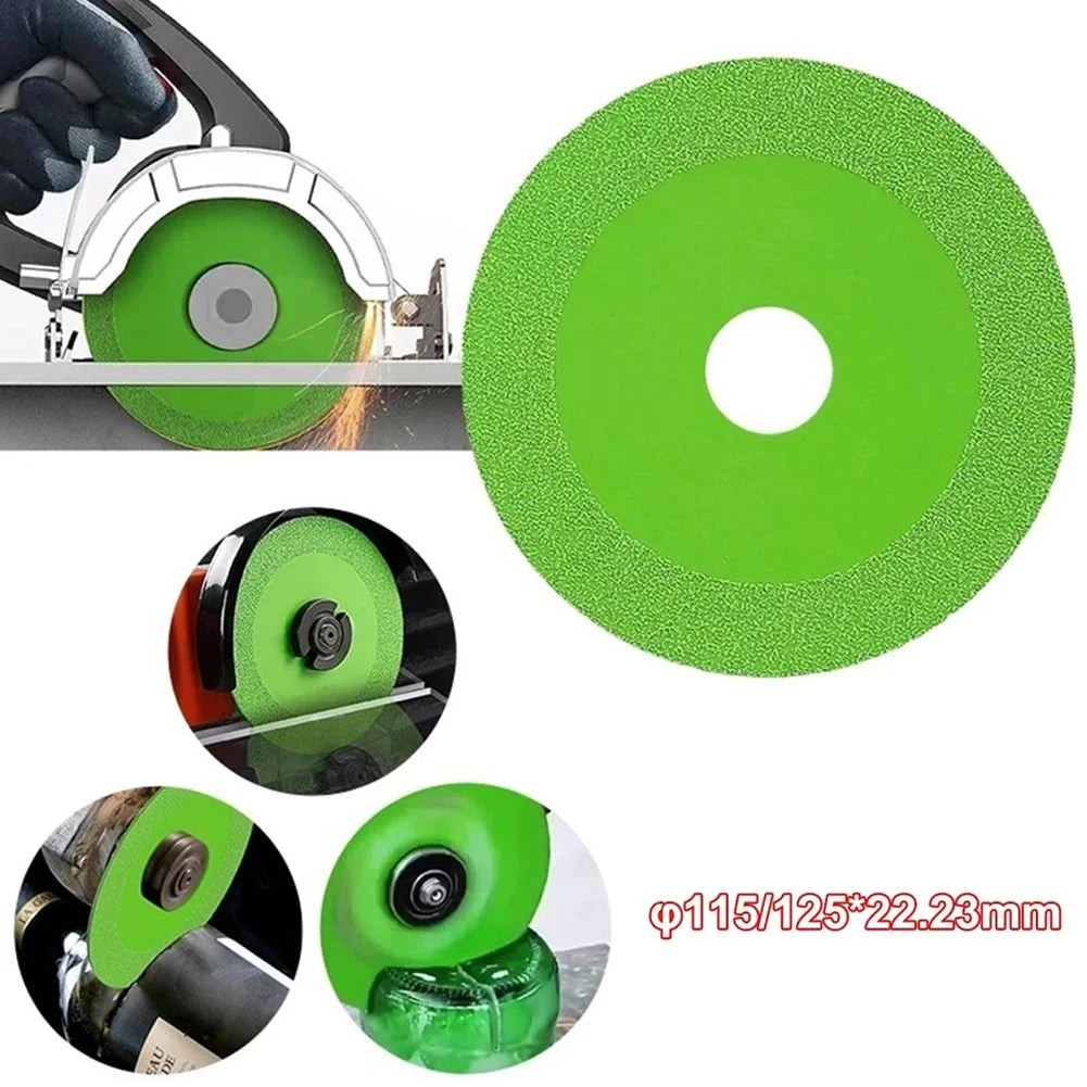 115/125mm Glass Cutting Disc Diamond Marble Ceramic Tile Jade Grinding Blade For Jade Crystal Grinding Wheel Glass Cutting Sheet Oasis Select