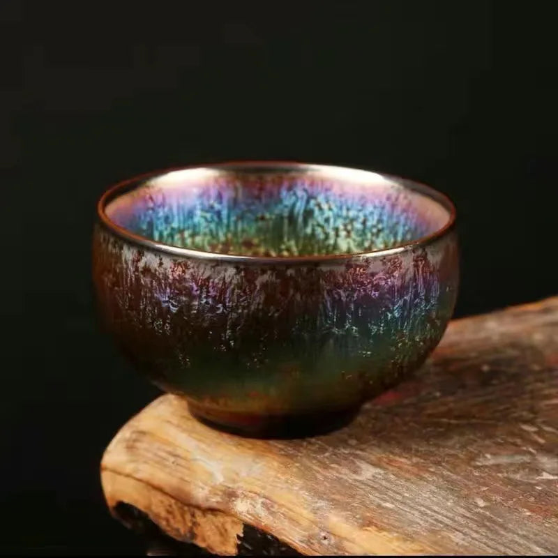 Real Gold Master Cup Large Building Cup Kiln Turned Gilded Cup High-end Household Use Oasis Select