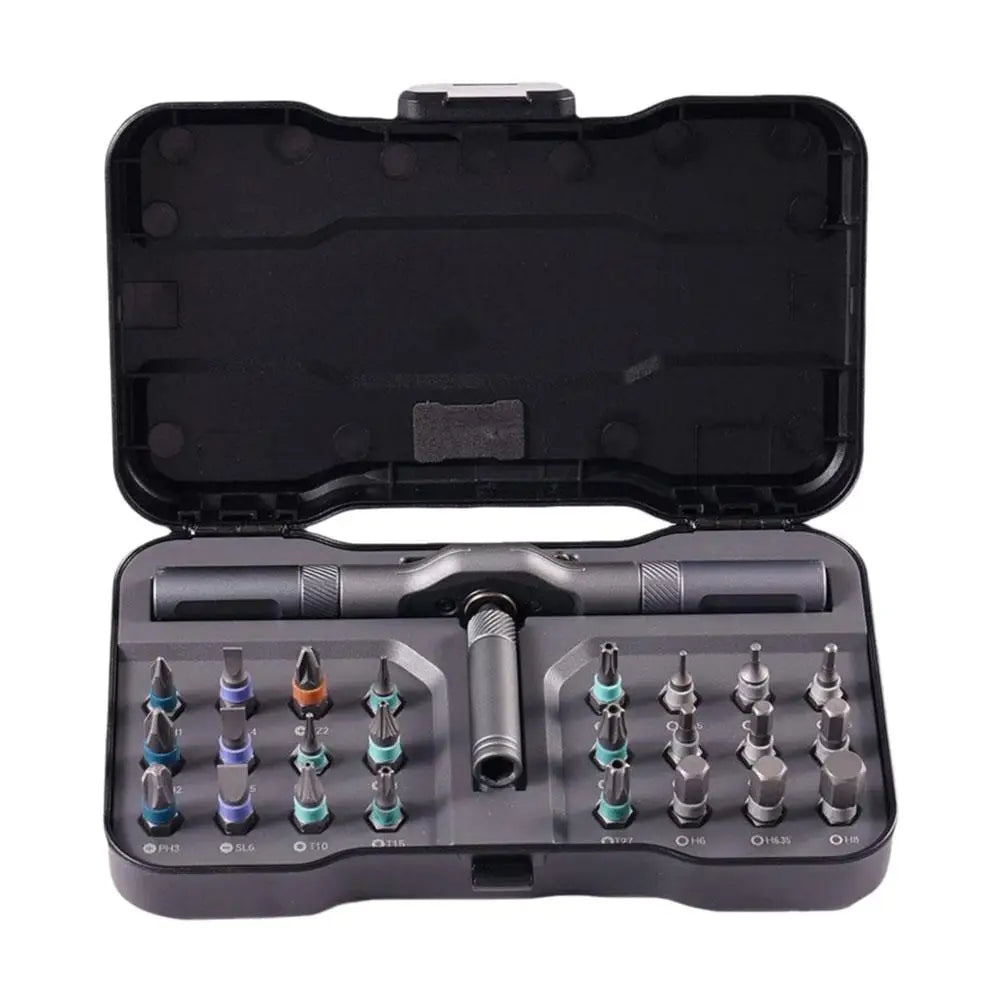 24-in-1 Multifunctional Screwdriver and Ratchet Wrench Set Magnetic Tips Home Repair Tool Kit for DIY Tasks Maintenance Projects Oasis Select