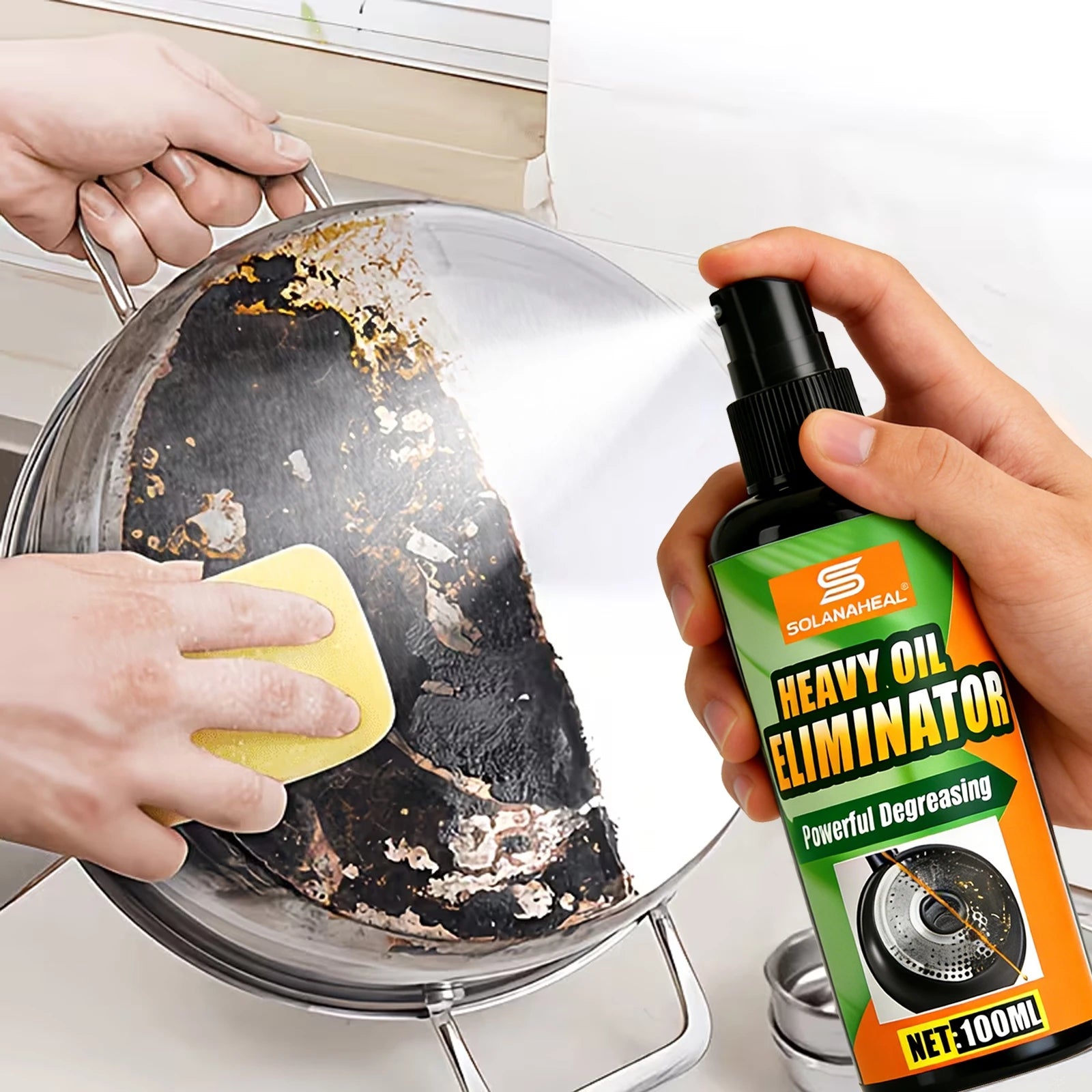 Heavy-Duty Kitchen Degreaser Spray – Fast-Acting Grease Remover