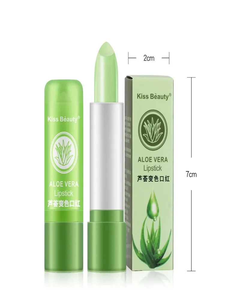 1PC Moisturizing Aloe Color Changing Lipstick Long Term Moisturizing and Moisturizing Lipstick Lip Color Lip Care Oasis Select 1PC