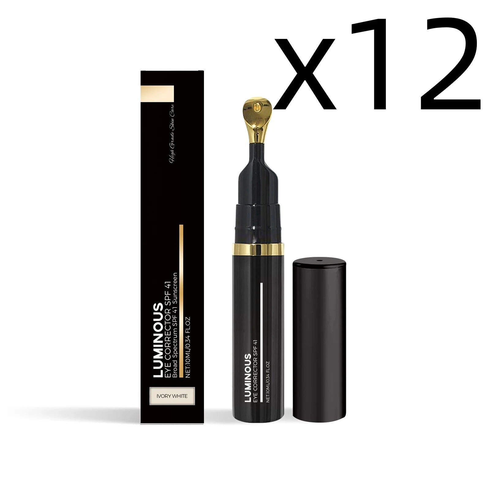 Tremella Black Eye Concealer Natural Coloring Cover Fine Line Smooth Skin Deep Hydrating Quick Conceal Dark Circle Eye Concealer Oasis Select 10ml Boxed X 12PCS
