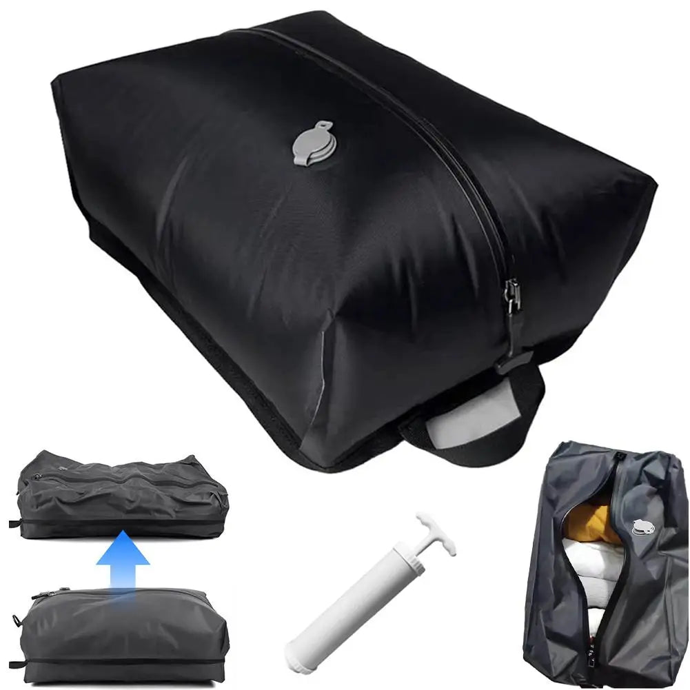 Vacuum Compression Travel Bag 16L – Waterproof + Hand Pump