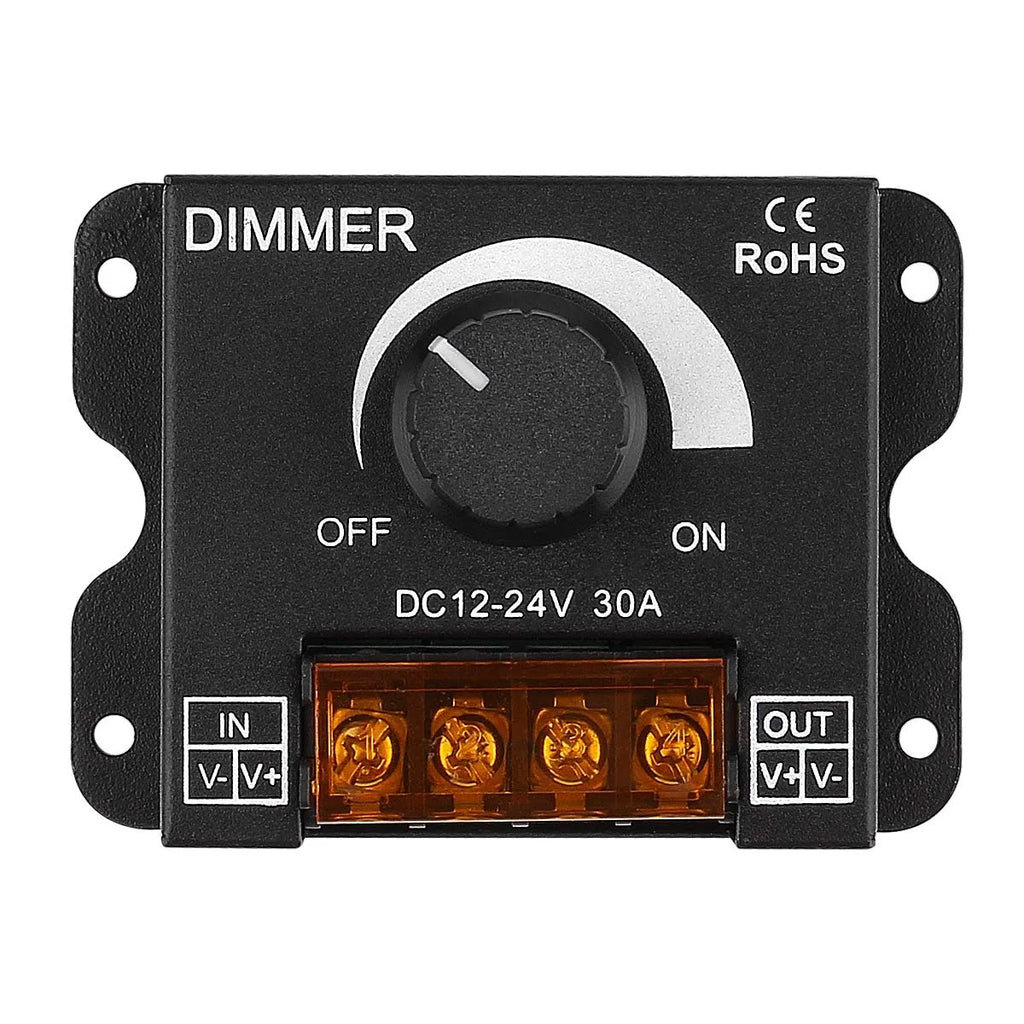 LED Dimmer 12V 24V For LED Strip 12V-24V 30A LED Light Regulator Adjustable Controller For SMD 2835 5050 LED Light Strip Oasis Select 12V-24V 30A