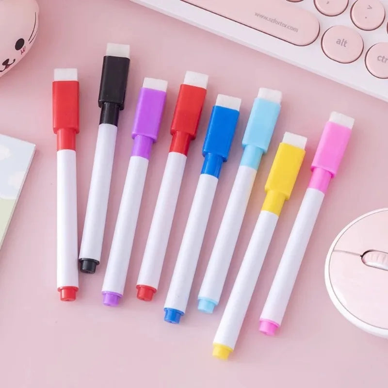 With Magnet Dry Erase Marker Pens with Built in Eraser Tip for Whiteboard Marking Office Classroom and Home Note Taking Tasks Oasis Select