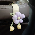 Tulip Flower Car Back Seat Hook | Decorative Leather Hanger