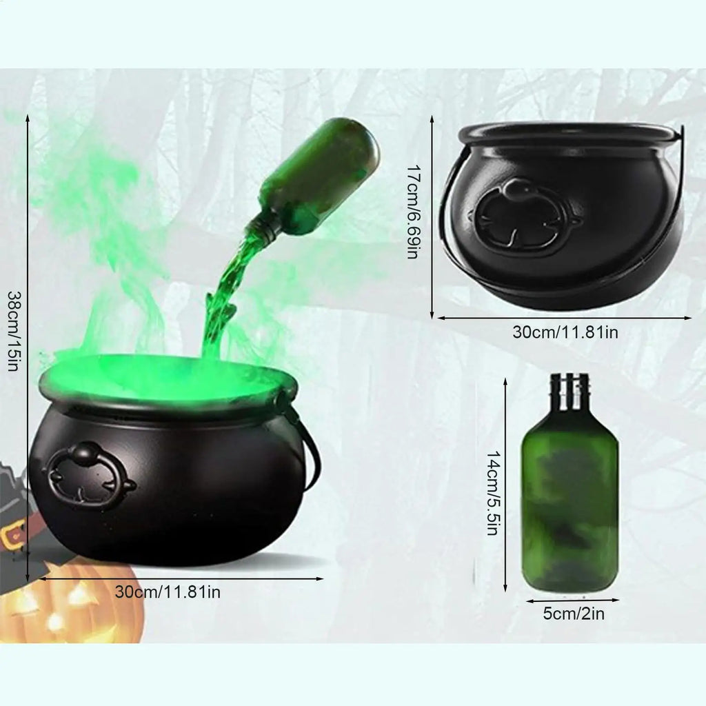 Cauldron Bowl Halloween Party Decorations Outdoor Lighted Holiday Displays for Indoor Summer Dining Kitchen Home Room Classroom Oasis Select