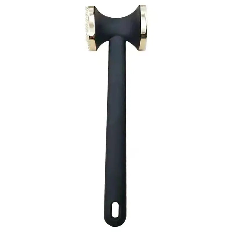 1pc Heavy Duty Kitchen Meat Tenderizer Hammer with Rubber Grip, Stainless Steel Head for Effortless Pounding and Tenderizing Oasis Select Gold