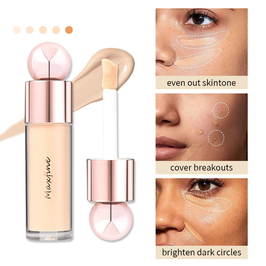 MAXFINE Liquid Concealer – Pore Blurring, Oil Control, Long Lasting Liquid Concealer Oasis Select