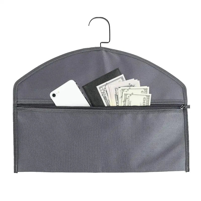 Hide Pocket Safe Hanger Hanger Diversion Safe covert Pocket Fireproof Waterproof Closet Diversion Safe Valuables Storage Bag Oasis Select