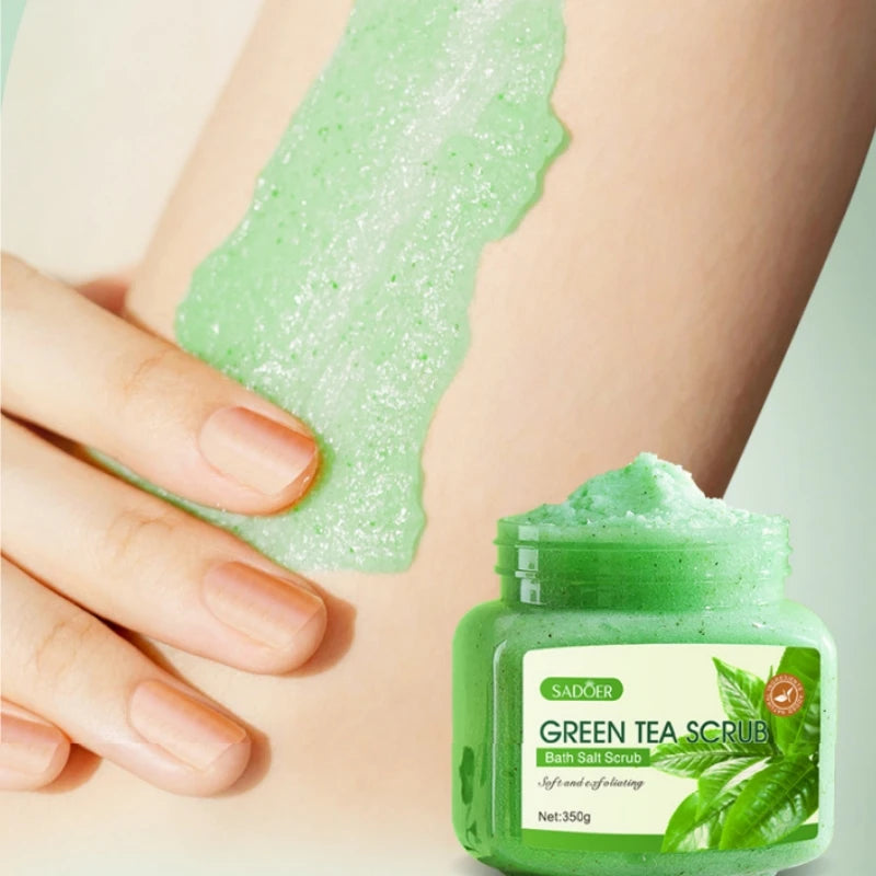 Green Tea Body Scrub 350g – Exfoliate, Hydrate & Brighten Body Scrub Oasis Select