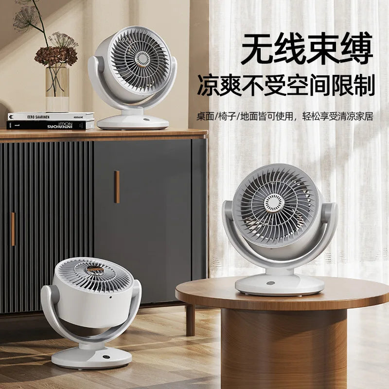 Desktop Air Circulator Fan – Portable Quiet Oscillating USB
