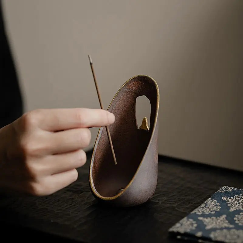 Pu Ying Incense Insert Creative Ceramic Thread Incense Burner Indoor Study Tea Ceremony Accessories Decoration Incense Burner Oasis Select