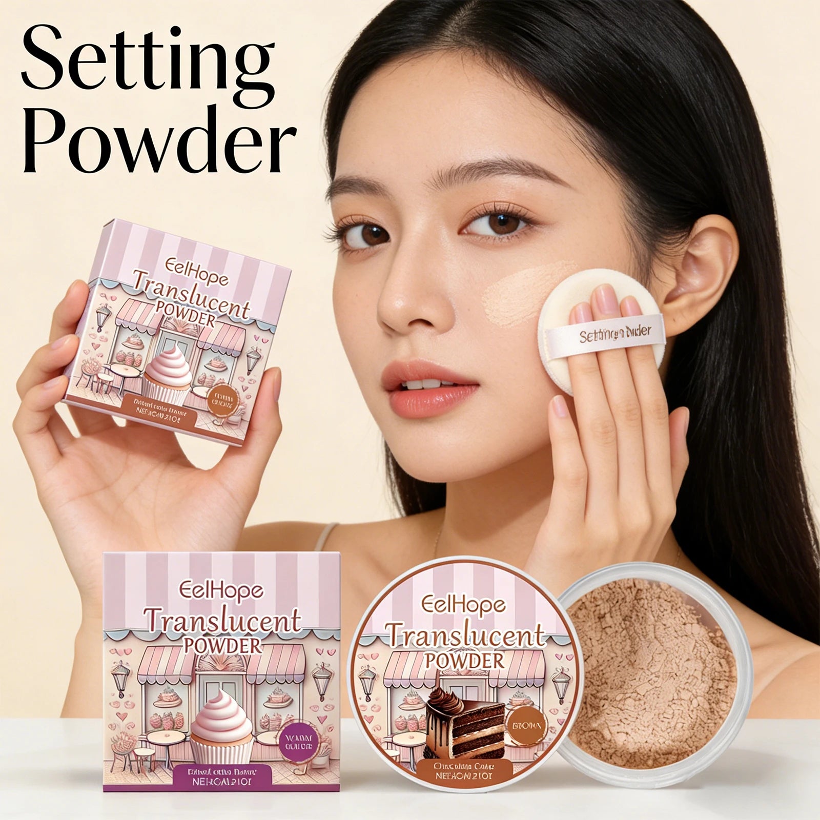 Lightweight Oil Control Loose Powder Long Lasting Setting Powder Smooth Natural Makeup Not Easy Clog Pores For Face Neck Makeup Oasis Select