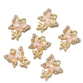 10pcs/Lot Animal Charms Butterfly Shape Pendant for DIY Earrings Bracelets Necklace Jewelry Making Accessories Findings Crafts Oasis Select KC Pink