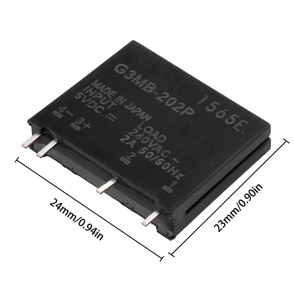 1/5PCS Relay Module 5V-G3MB-202P G3MB 202P DC-AC PCB SSR In 5V DC Out 240V AC 2A Solid State Relay Module Oasis Select