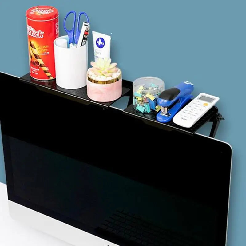 Storage Shelves For Television TV LCD Monitors Support Home Appliance Shelf Rangement Organisation Gadgets Desk Wall Organizer Oasis Select