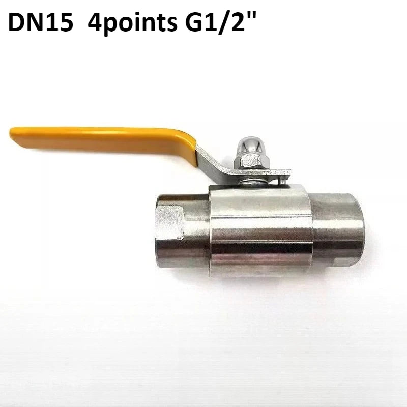 Stainless Steel 304 Ball Valve 2 3 4 6 Points DN8 10 15 20 25 High Pressure Straight Through with Double Internal Thread Oasis Select DN15 4points 304 Stainless steel
