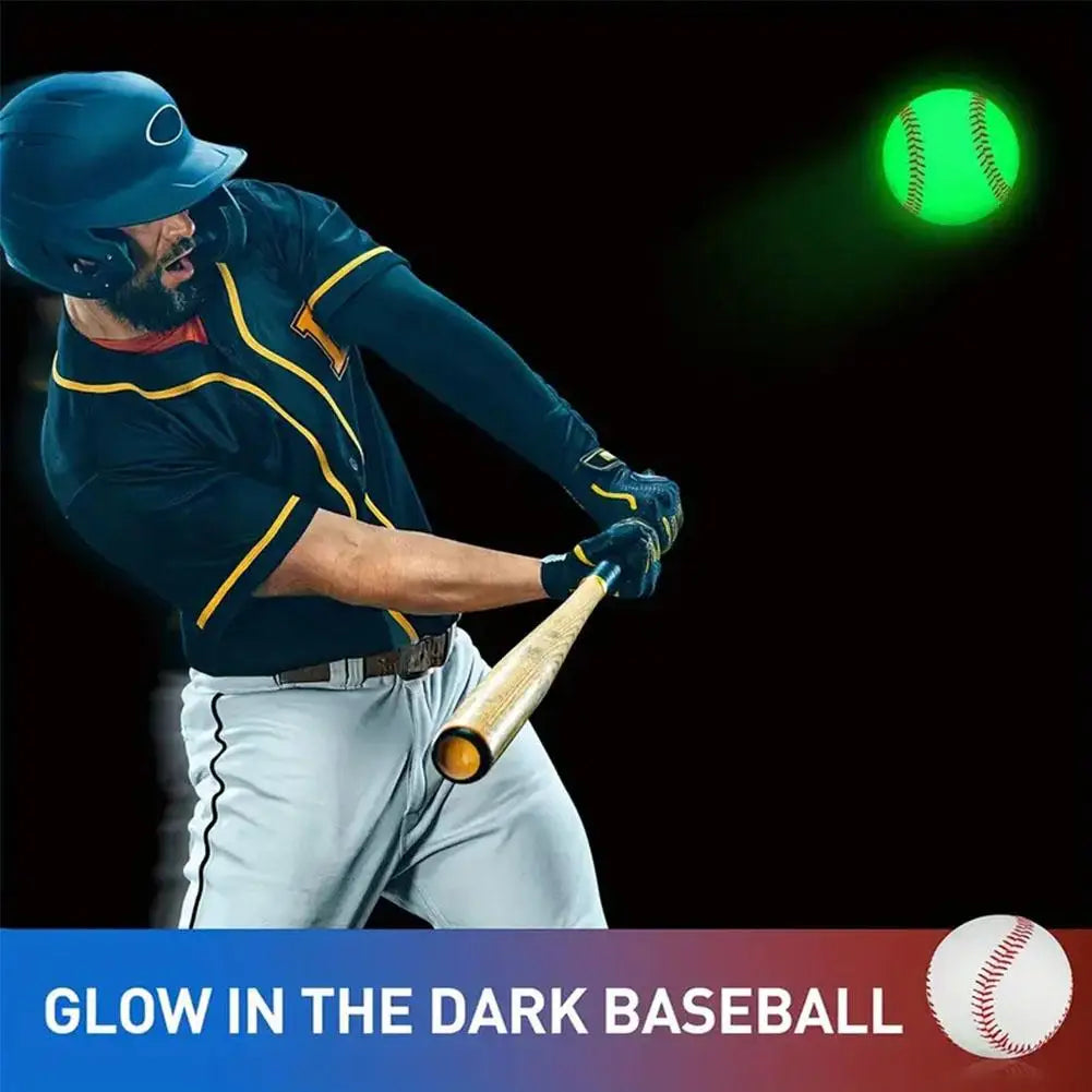 Glow Baseball Colorful LED Light Up White 2 Shining Molds Faux Leather Rechargeable Practice Baseball Kids Oasis Select