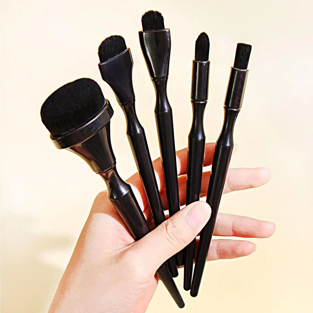 5Pcs Blending Brush for Charcoal Drawing Pastel Painting Gilding Ink Painting Brushes Tools for DIY Scrapbooking Cards Painting Oasis Select