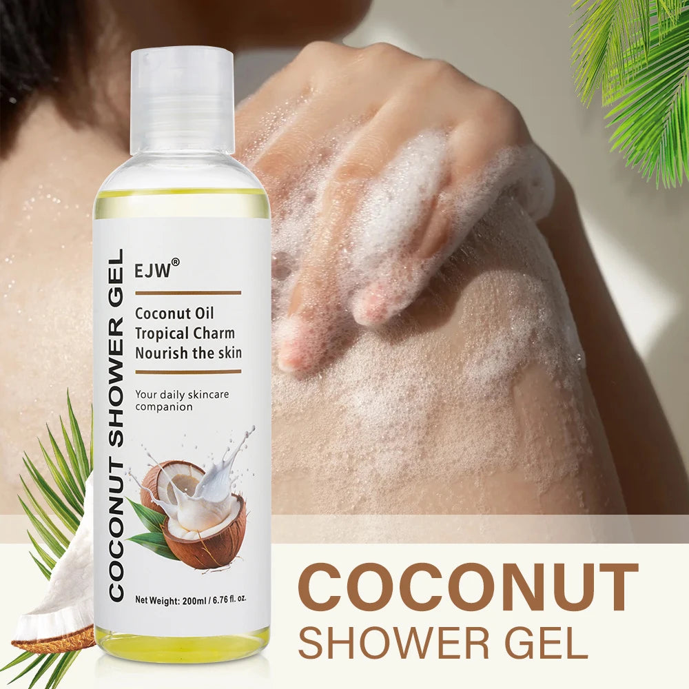 Coconut Body Wash and Body Scrub,Gentle Body Polish for Soft, Moisturizing and Exfoliating Body,Hand, Foot Scrub ,Shower gel Oasis Select