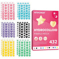 432 pieces/box of hydrocolloid acne patches, alcohol free, odorless, mild and non irritating acne and blemishes coverage patches Oasis Select MULTI